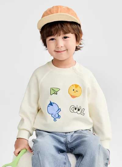 Balabala Toddler Boy Round neck sweatshirt