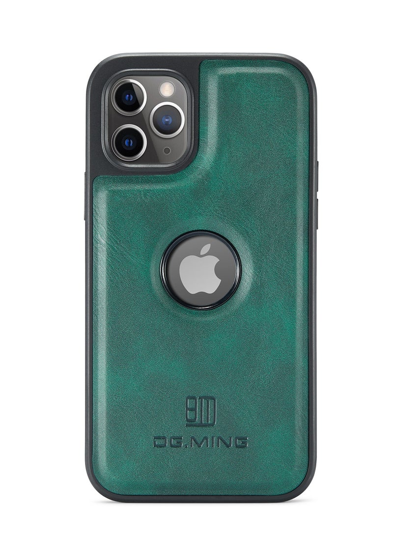 ديجمينغ جراب حماية خلفي جلد صناعي مع فتحة شعار مضاد للصدمات متوافق مع  Iphone 11 Pro  (اخضر) - Image 2