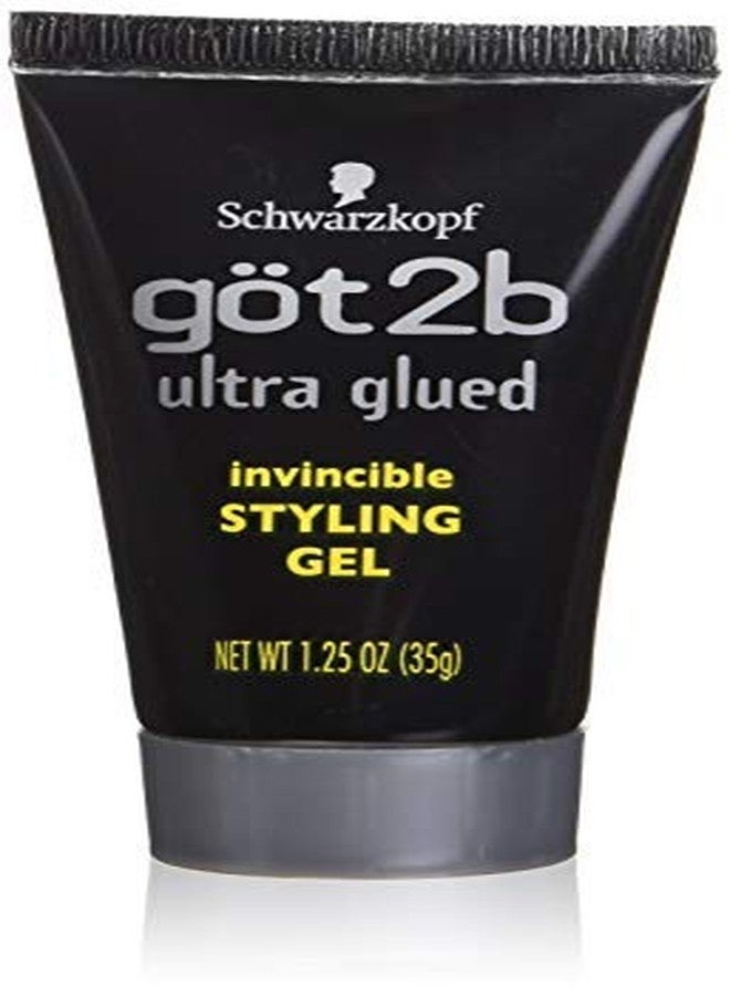 got2b, Ultra Glued, Invincible Styling Gel, 1.25 Oz., Pack of 6