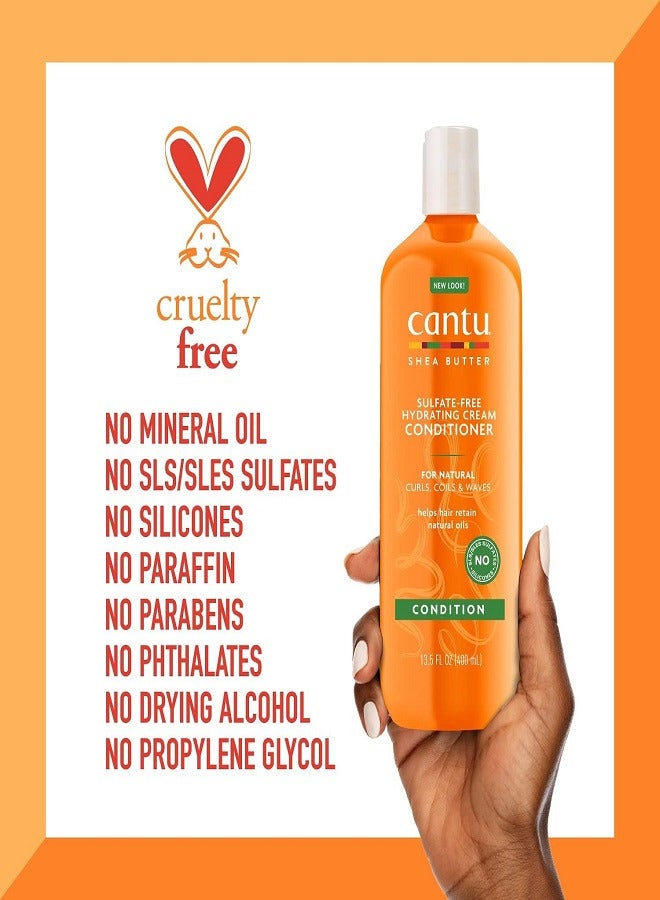 Cantu Hydrating Cream Conditioner With Shea Butter 400ml - Image 3