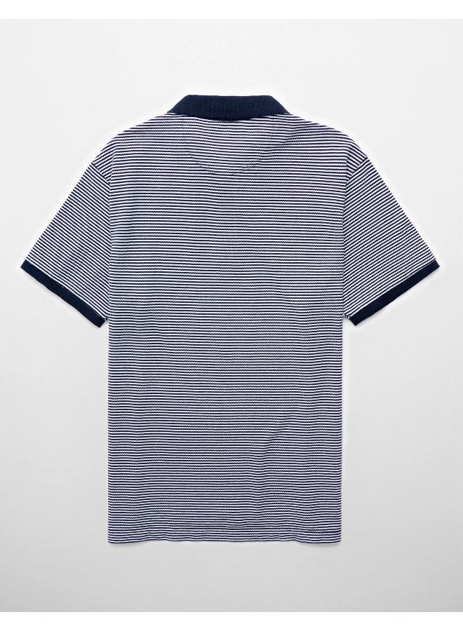 American Eagle AE Flex Pique Striped Polo Shirt - Image 2
