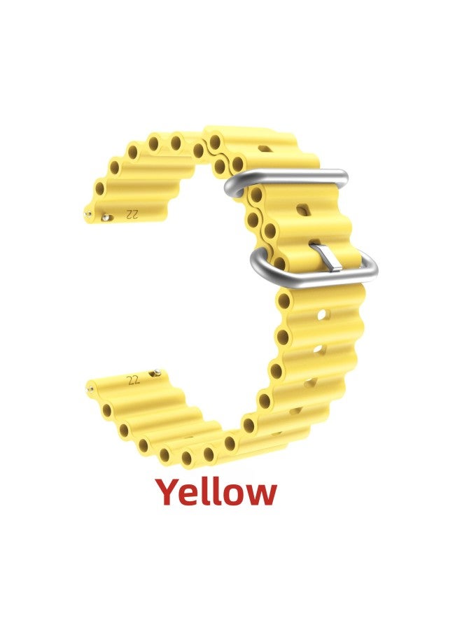 Suitable For Huawei GT/GT2/GT3 Apple Ocean Strap Silicone Luminous Strap 12/16/18/20/22 Millio 