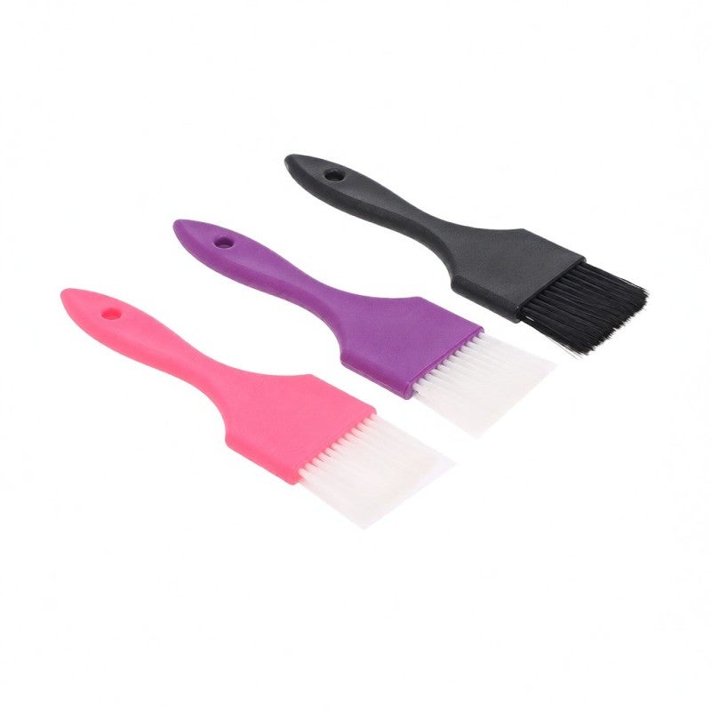 Hair Dyeing Brush Purple Sturdy Nylon Bristles Comfortable Tapered Handle - Easy To Clean Hair Tint Brush for Home DIY Hairdressing Salon Use - Image 4