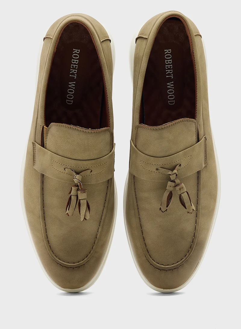Robert Wood Smart Casual Lassel Loafer Slip Ons