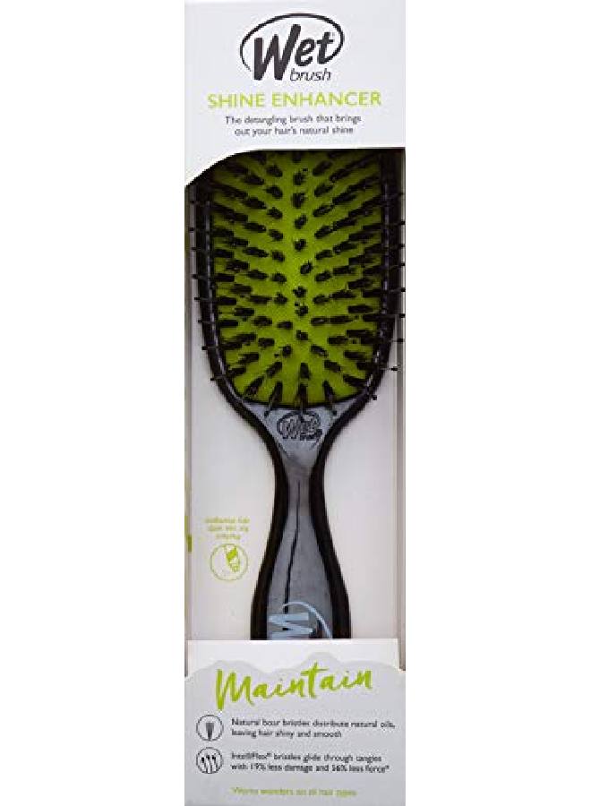 Wet Brush Shine Enhancer Hair Brush Black Exclusive Ultrasoft Intelliflex Bristles Natural Boar Bristles Leave Hair Shiny And Smooth For All Hair Types For Women, Men, Wet And Dry Hair - Image 3