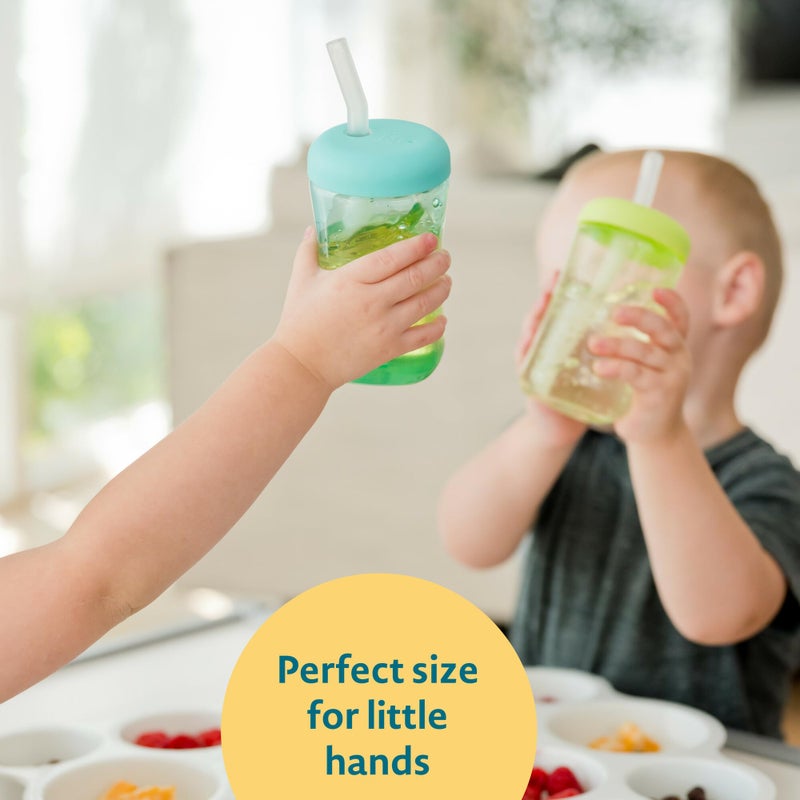 ذا فيرست ييرز The First Years Squeeze  Sip Toddler Straw Cups - Squeezable Transition Sippy Cup with Silicone Straw - Toddler Feeding Supplies - 7 Oz - 3 Count - Ages 6 Months and Up - Image 5