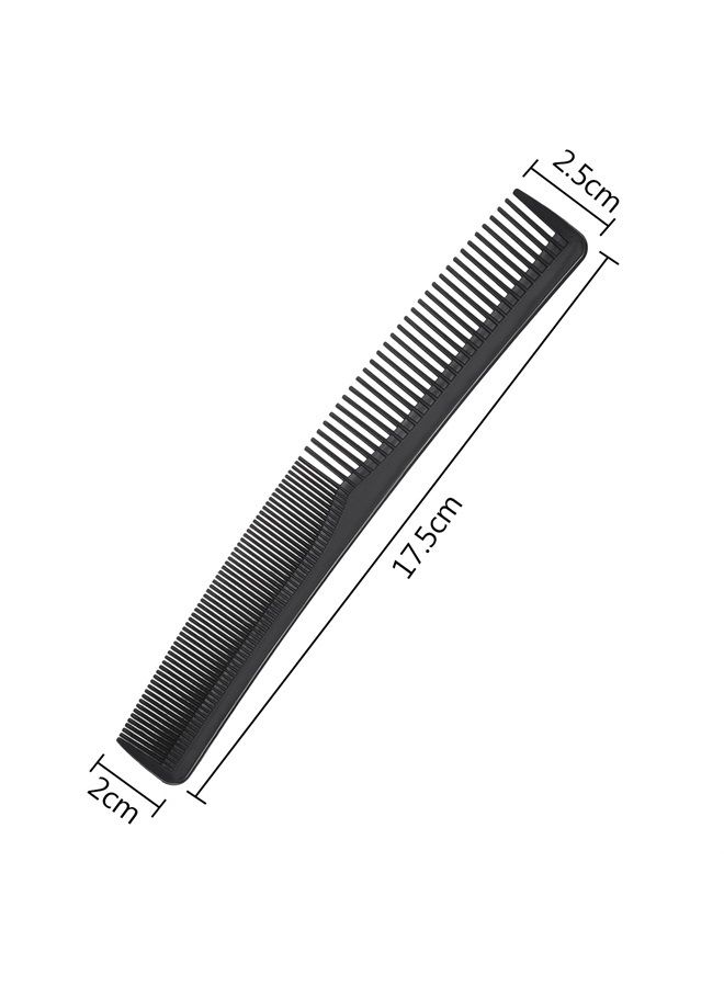 Hestya Hair Comb Pocket Size Unbreakable Plastic Hairdressing Styling Combs for Salon or Hotel Hair Care, Black(36 Pack 17.5 cm) - Image 2