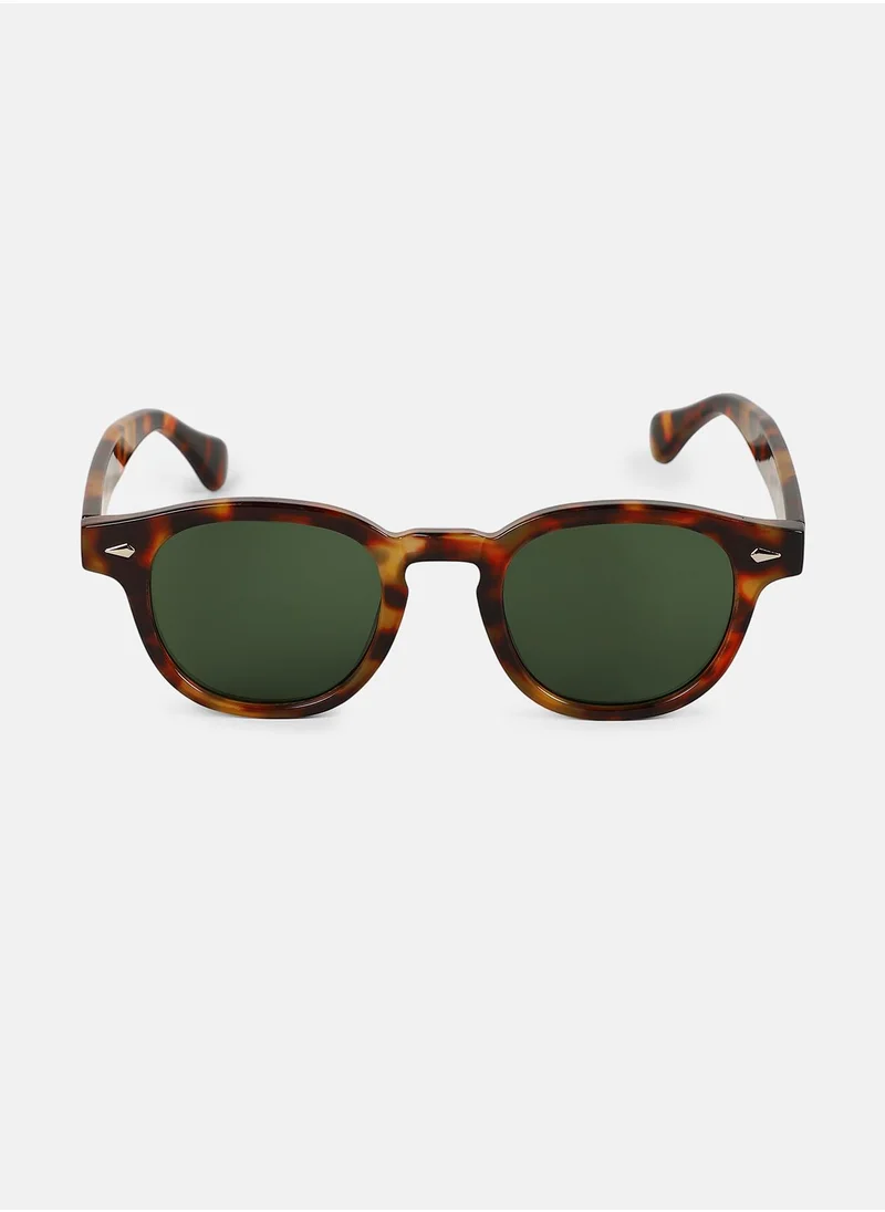 Haute Sauce Polarized Full Rim Round Sunglasses For Women