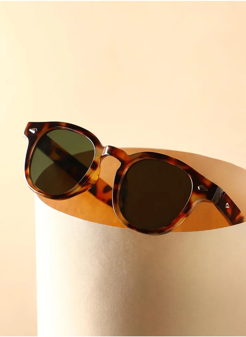 Haute Sauce Polarized Full Rim Round Sunglasses For Women