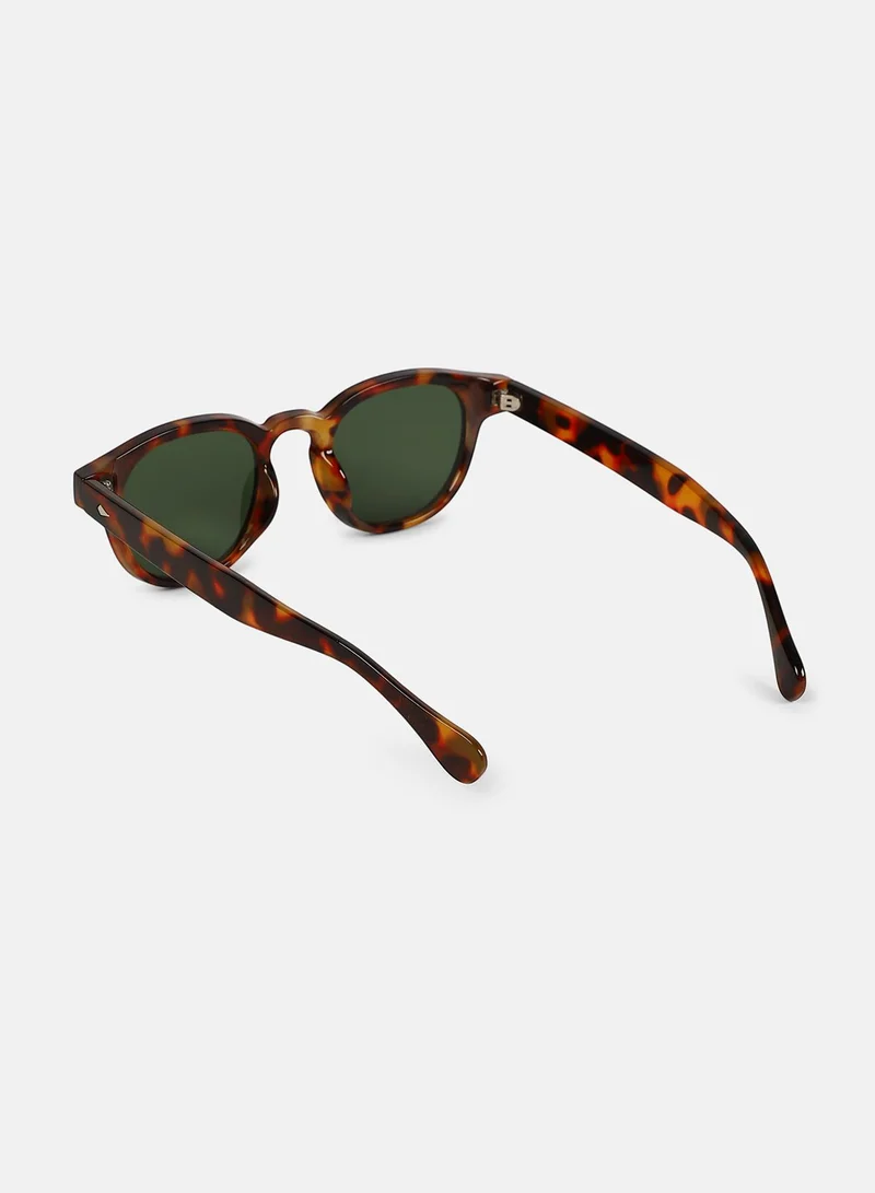 Haute Sauce Polarized Full Rim Round Sunglasses For Women