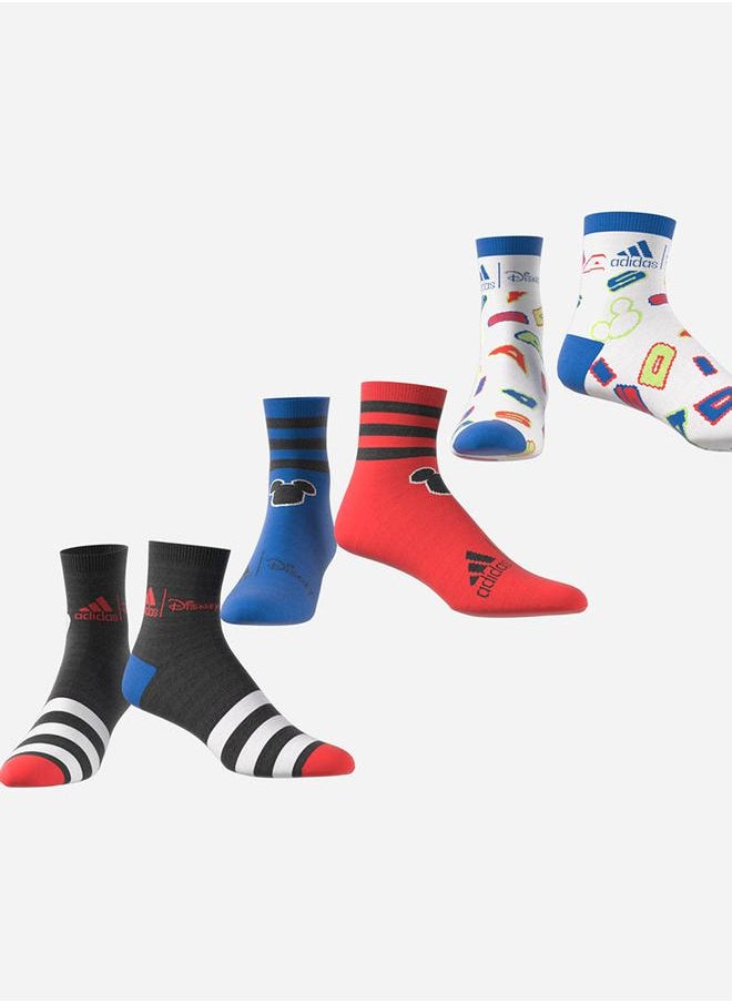 Adidas - Pack of 3 Cartoon Graphic Print Socks - Image 1