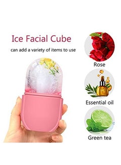 iMeasy Ice Roller For Face And Eye Upgrated Ice Facial Rollerfacial Beauty Ice Roller Skin Care Tools Ice Facial Cube Gua Sha Face Massage Silicone Ice Mold For Face Beauty (Pink)  - Image 4