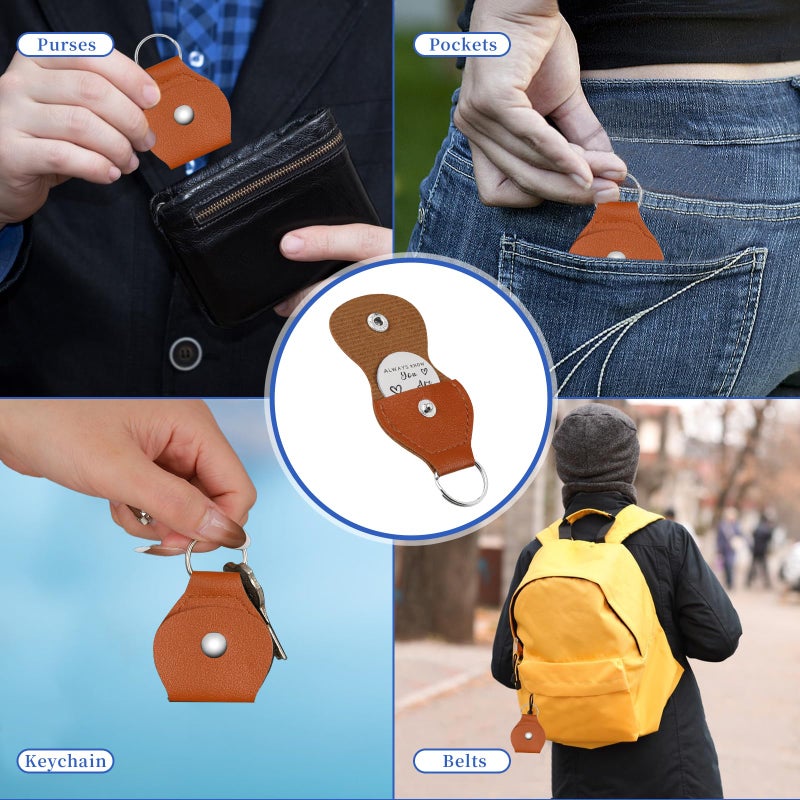 Chambom Pocket Hug Token - Long Distance Relationship Keepsake, Inspirational Gifts Friends Gifts Graduation Gift Christmas Gift Valentine's Day Gifts with Keychain, Double-sided Stainless Steel - Image 5