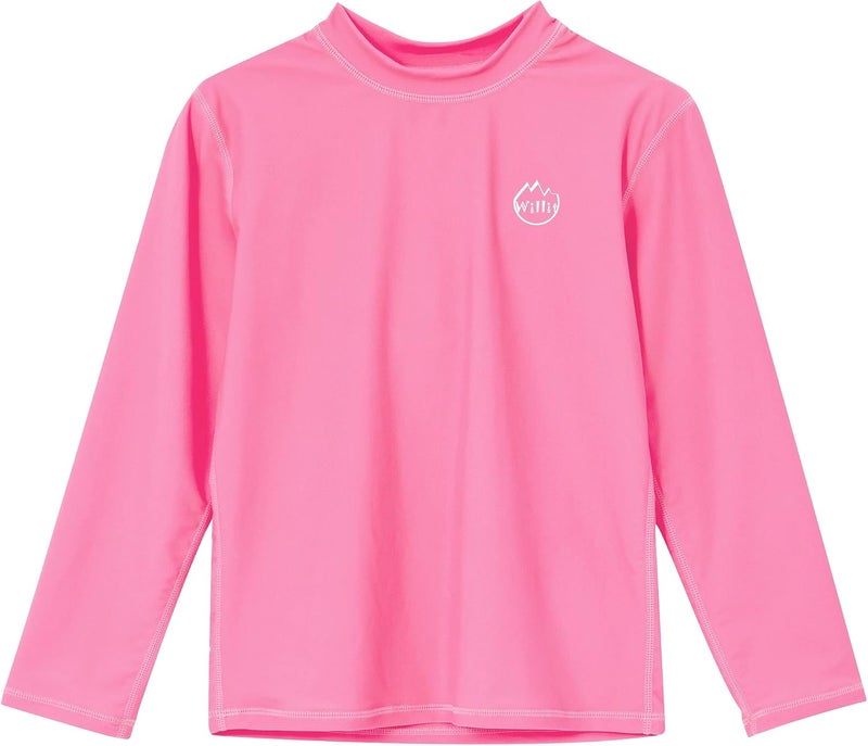 Willit Boys Rash Guard Swim Shirt Baby/Toddler Long Sleeve UPF 50+ Sun Protection SPF Quick Dry Shirt - Image 1