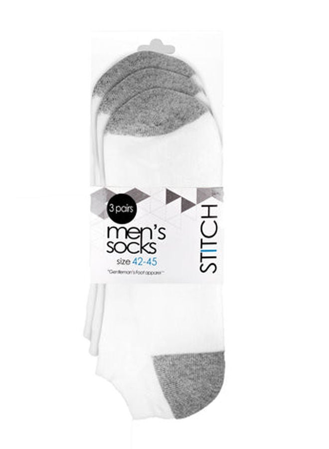 STITCH Men's Pack of 3 Half Terry Ankle Casual Socks - Image 2