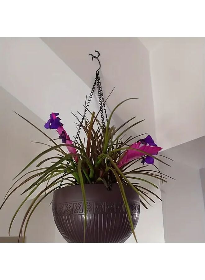 30 قطعة خطاف برغي ذاتي التثبيت أسود ثقيل الصلب مقاوم للصدأ للاستخدام الداخلي والخارجي - Image 5