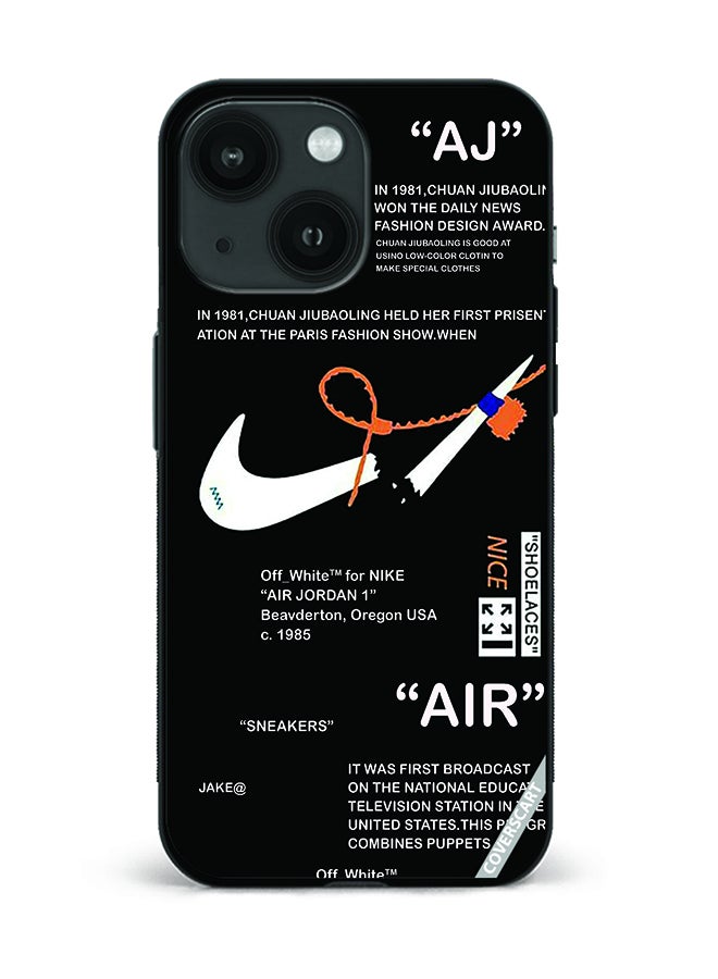 COVERSCART Protective Case Cover For Apple iPhone 13 Nike Off Black Design Black