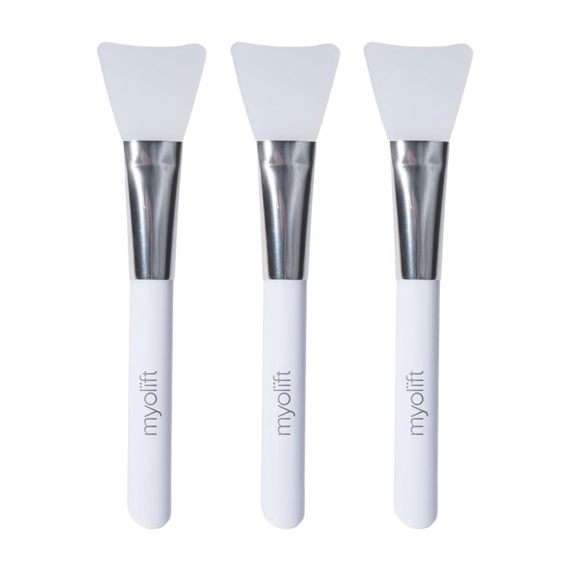 MyoLift Applicator Silicone Mask Applicator Brush for Facial Skincare Reusable Brush for the Anti Aging Soft Durable Face Mask Applicator for Gels DIY Masks easytocleanPack of 3