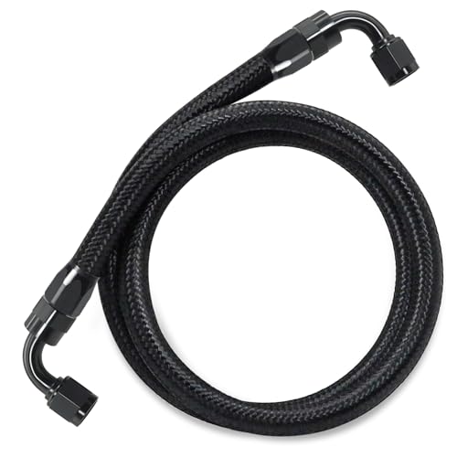ZONBANG 6AN Fuel Line Kit CPE 4FT Assembled AN6 Braided Fuel Line with Hose End Fitting9090 - Image 1