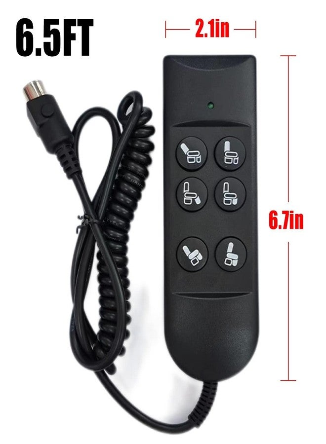 QLZOZB Lift Chair Remote Control for Home Power Recline Hand Control 6 Button Remote with 5-Pin Plug Extension Cable Fit for Okin Dewert Limoss Golden Catnapper - Image 5