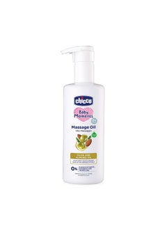 Chicco Baby Moments Massage Oil, Olive And Almond Oil, 300Ml | Non-Sticky Formula | Natural Ingredients For Moisturised Skin, Nourished Hair & Scalp | Parabens & Phenoxyethanol Free  - Image 1