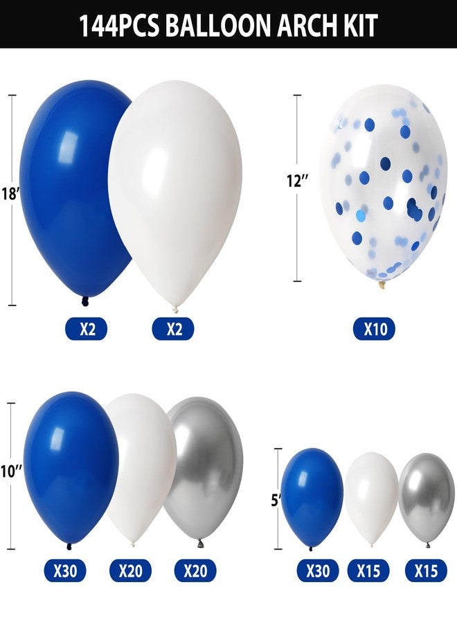 Labrostar Graduation Decorations Class of 2025 Graduation Party Decorations Set of 4 Graduation Boxes with 144pcs Balloons Arch Garland Kit Party Supplies for Any Grades Blue - Image 4