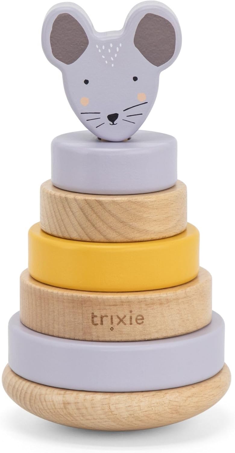 Trixie Wooden Mrs. Mouse Stacking Toy - Image 1
