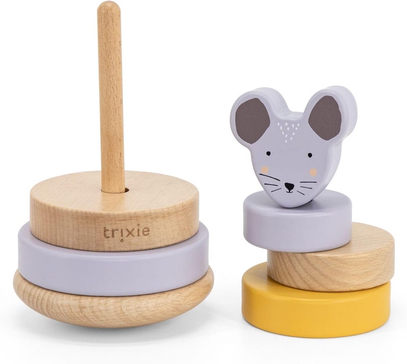 Trixie Wooden Mrs. Mouse Stacking Toy - Image 3