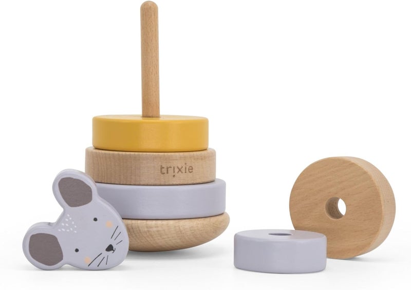 Trixie Wooden Mrs. Mouse Stacking Toy - Image 2