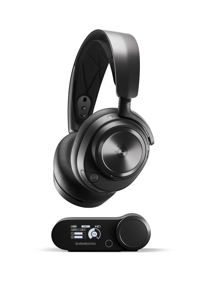 steelseries Arctis Nova Pro Wireless High-Fidelity Gaming Audio Headset with Active Noise Cancellation for PC & PlayStation - Black - Image 1