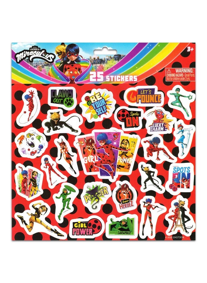 Crenstone Miraculous Ladybug Cup Set - 12oz Miraculous Ladybug Cup With Straw Bundle with Stickers, More | Miraculous Ladybug Party Supplies - Image 2