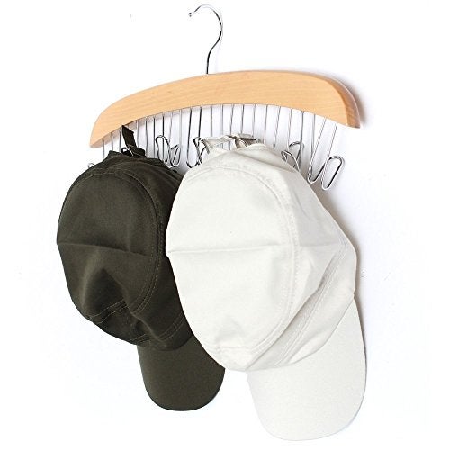 Mayatra's Wooden Multipurpose 12 Belt/Tie/Scarf Hanger (Light Brown) - Image 4