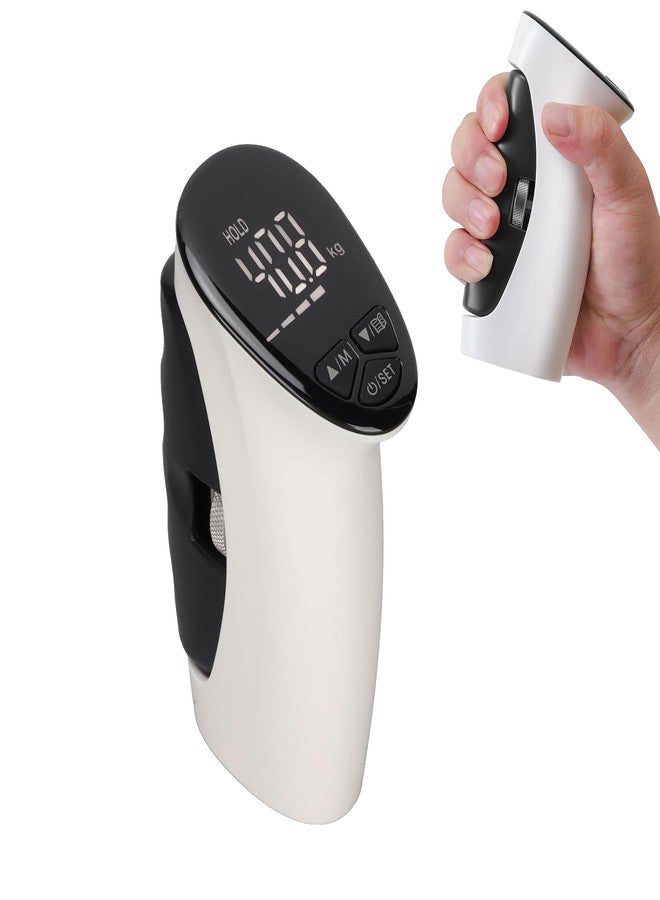 Brrnoo Digital Hand Grip Strength Tester, 198lbs/90kg Electronic Grip Dynamometer with Adjustable Handle & Backlit Display, Comfortable Grip Strength Meter for REHAB, Seniors, Sports & Home Use - Image 1