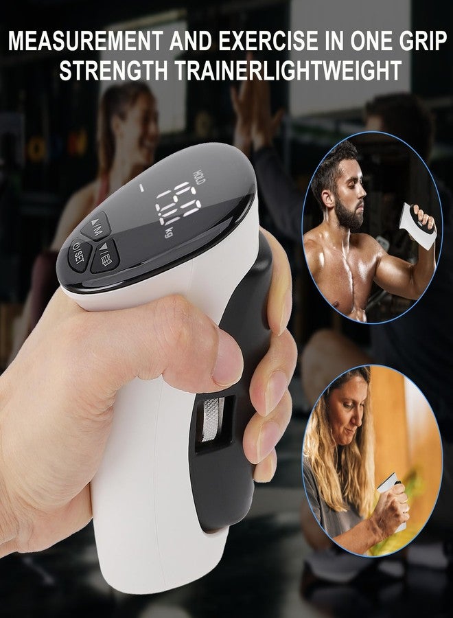 Brrnoo Digital Hand Grip Strength Tester, 198lbs/90kg Electronic Grip Dynamometer with Adjustable Handle & Backlit Display, Comfortable Grip Strength Meter for REHAB, Seniors, Sports & Home Use - Image 5