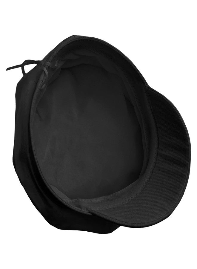 Sdfvsdg Newsboy Cabbie Baker Boy Hat Beret Cap for Women Pageboy Hats Flat Visor Cap Sailor Hat Adjustable Black - Image 3