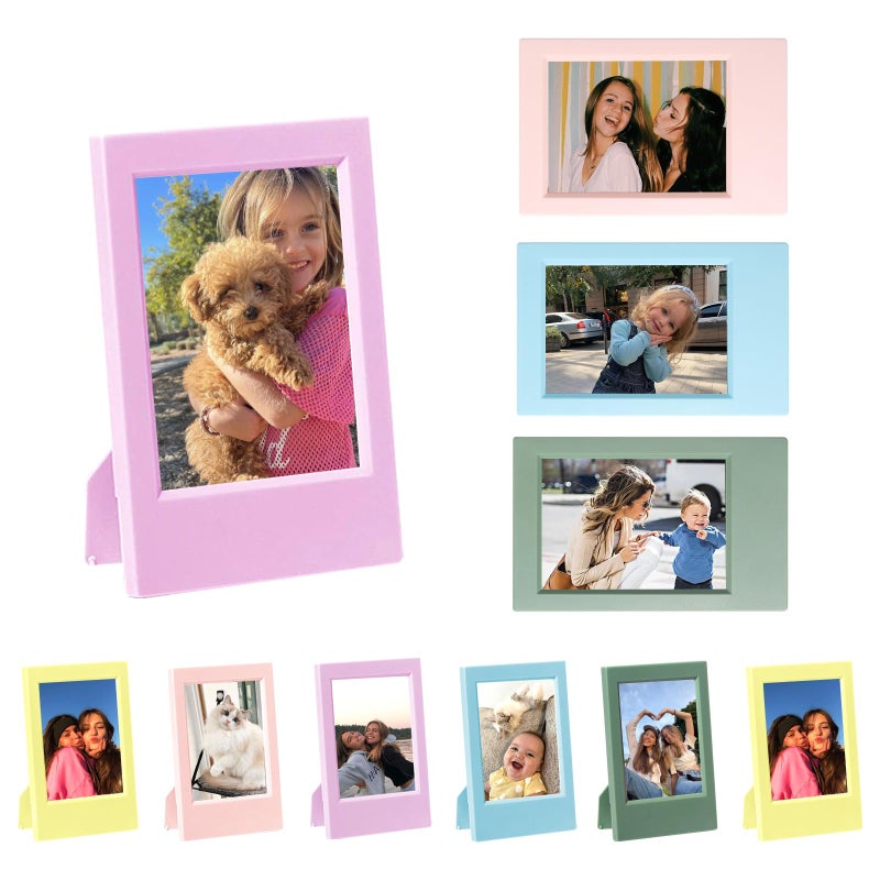 CAIYOULE Mini Picture Frame for Instax Mini 1211EVOSE8799 3 FilmColorful for Polaroid 215x34 Photo Frame 10 Pack