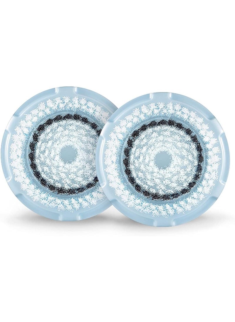 Clarisonic - Clarisonic Delicate Facial Cleansing Brush Head Replacement Compatible with Mia 1, Mia 2, Mia Fit, Alpha Fit, Smart Profile Uplift and Alpha Fit X, 2 Count - Image 1