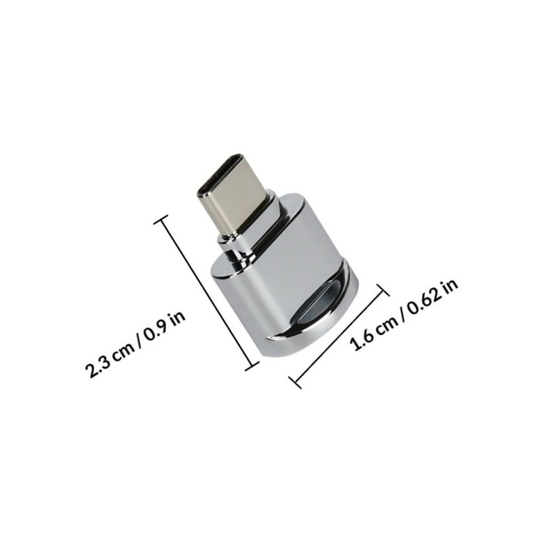 Zinc Alloy Type C Card Reader Adapter Expand Mobile Storage Practical Data Transfer - Image 3