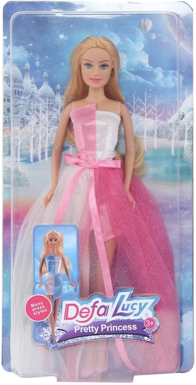 أميرة جميلة مع فستان 8456 متعدد الألوان