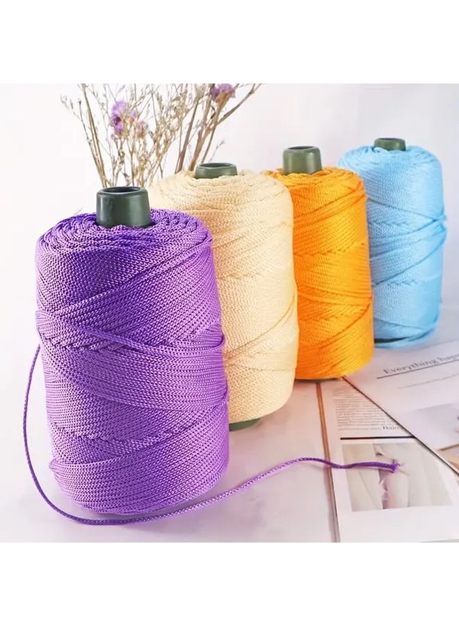 Lightweight Hollow Yarn Crochet Material 460g 16 Black 2 Balls Polyester - Image 4