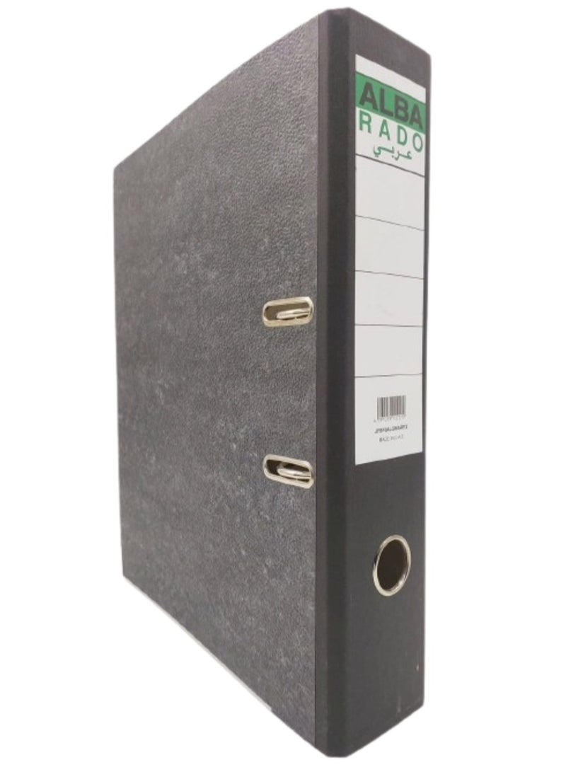 ألبا رادو ملف 7 سم، A4، أسود، كرتون عربي - Image 2