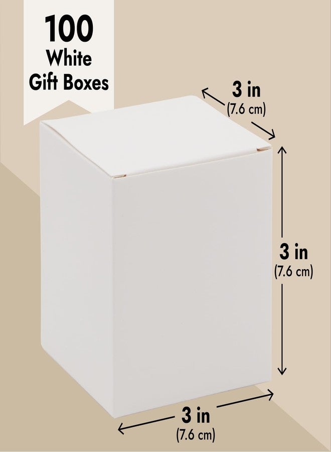 Juvale Bridesmaid Proposal Box - 3 x 3 x 3 In, 100-Count White Mini Gift Boxes with Lids & Cookie Case for Candy & Candle Packaging - Durable Paper & Easy Assembly - Image 4