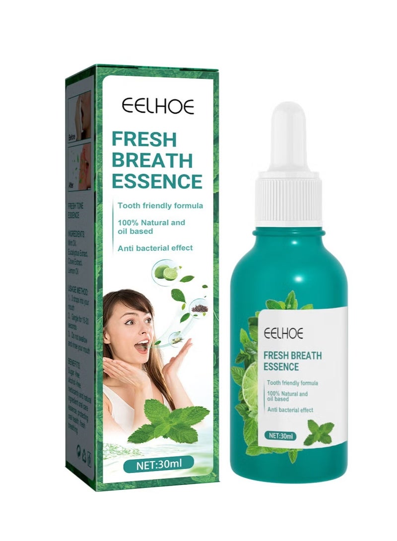 EELHOE Bad Breath Treatment for Adults – Dry and Bad Mouth Smell Removing Drops – Easy to Carry and Handy Fresh Breath Oil-serum, 30 ml (Pack of 1) - Image 1