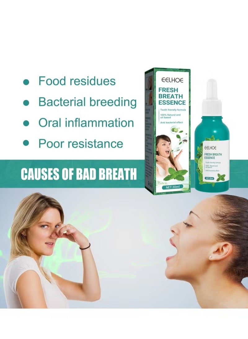 EELHOE Bad Breath Treatment for Adults – Dry and Bad Mouth Smell Removing Drops – Easy to Carry and Handy Fresh Breath Oil-serum, 30 ml (Pack of 1) - Image 3