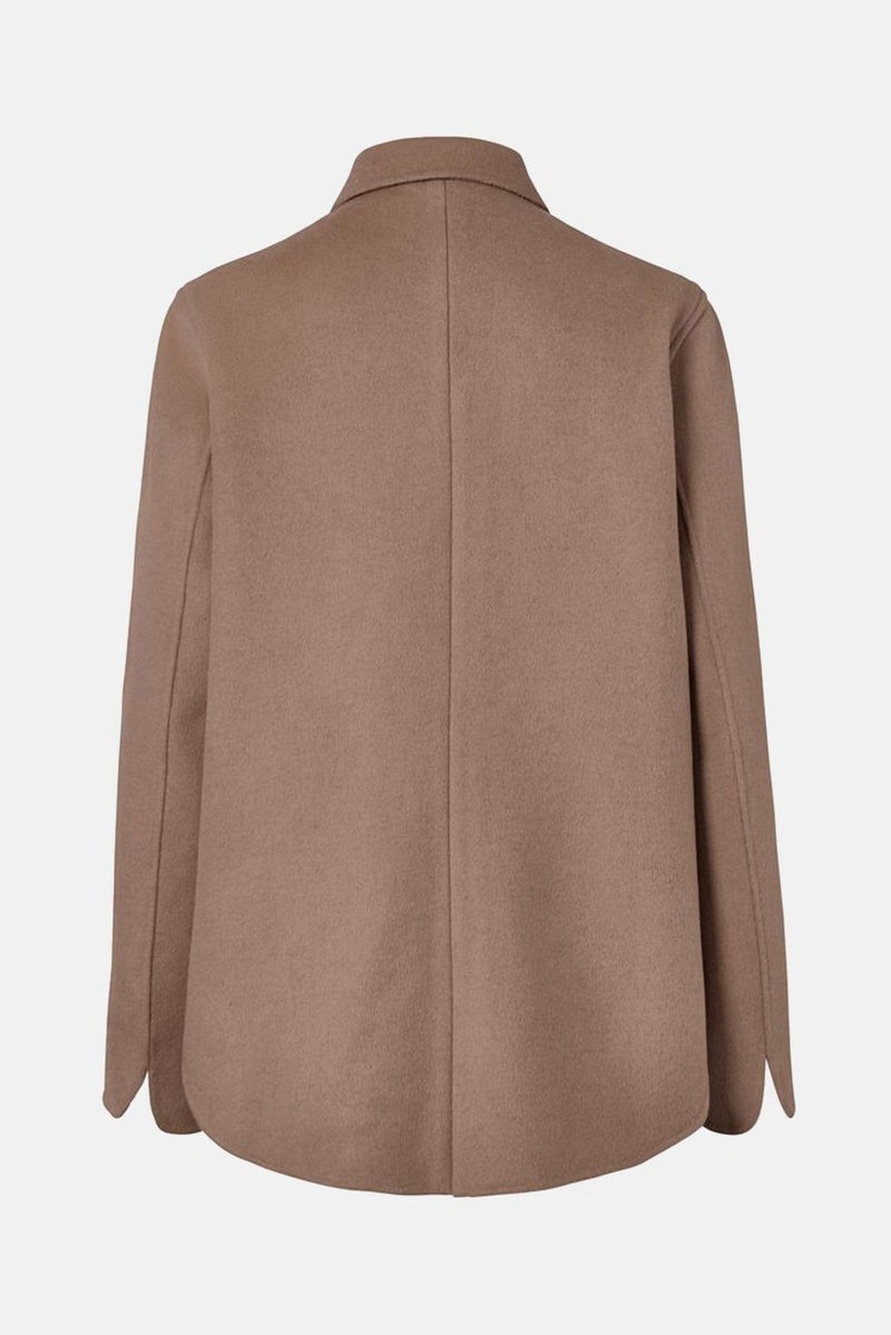 Tchibo Women Wool Jacket With Cashmere Coat, Light Brown - Image 3