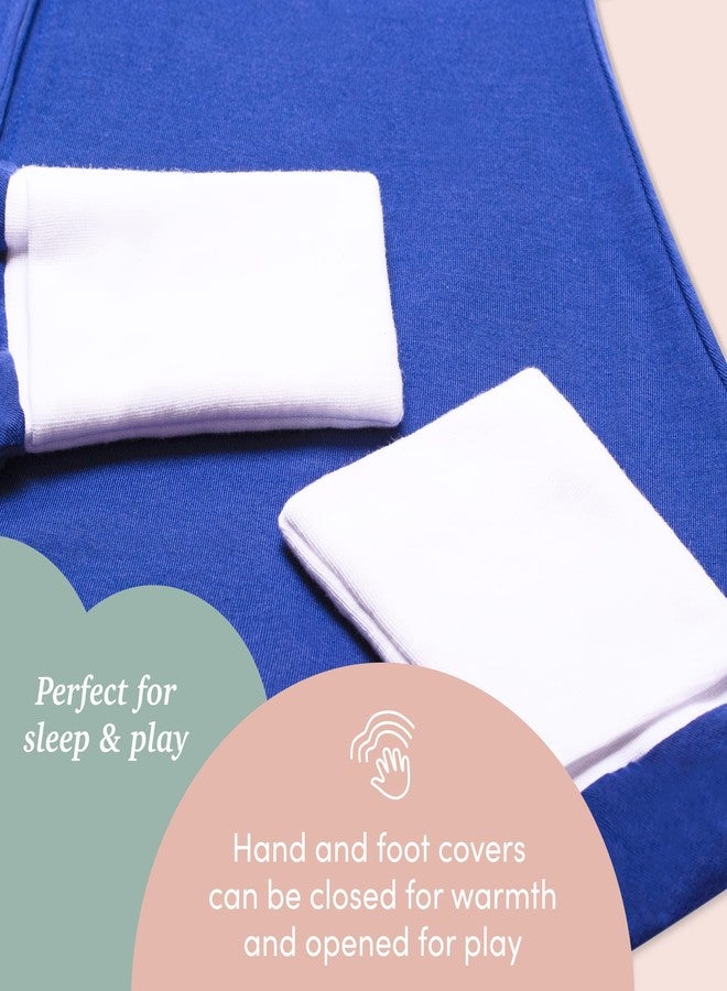 SleepingBaby Flying Squirrel Toddler Pajamas with Practical Zipper for Quick Diaper Changes and Travel Comfort - Navy - 2-3T - Image 4