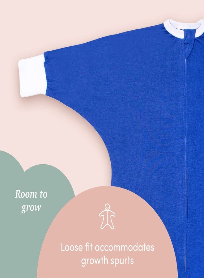 SleepingBaby Flying Squirrel Toddler Pajamas with Practical Zipper for Quick Diaper Changes and Travel Comfort - Navy - 2-3T - Image 3