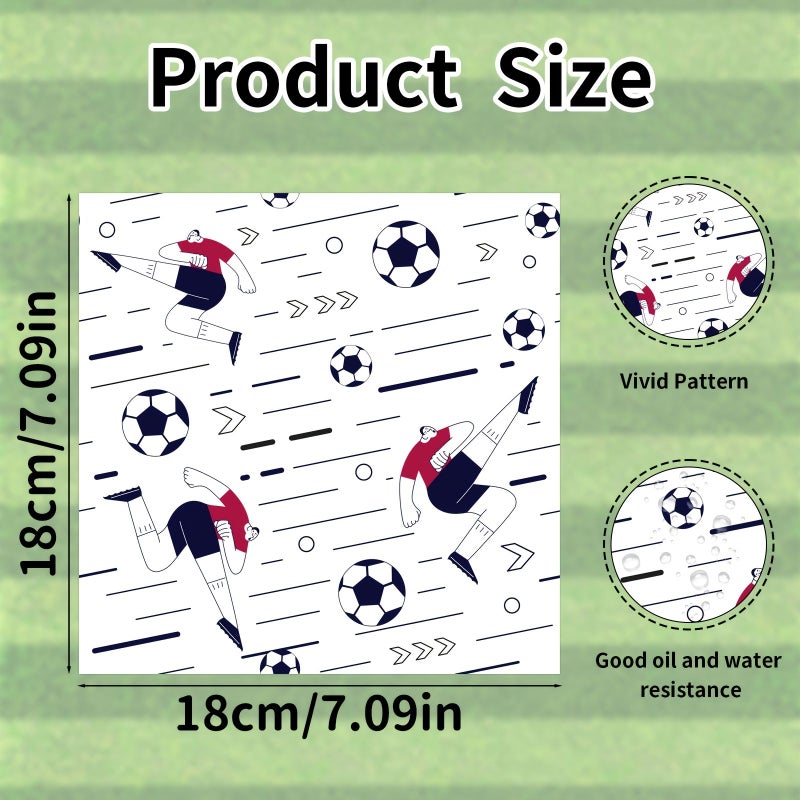 200pcs Oil Resistant Liners for Soccer Fields 7.09x7.09 inch Sports Party Decor - Image 3