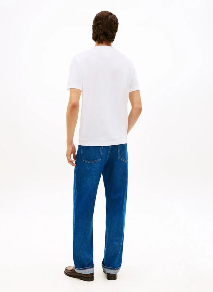 TOMMY HILFIGER  Global Stripe Pocket Pique Jersey T-Shirt for Men | Best Price UAE