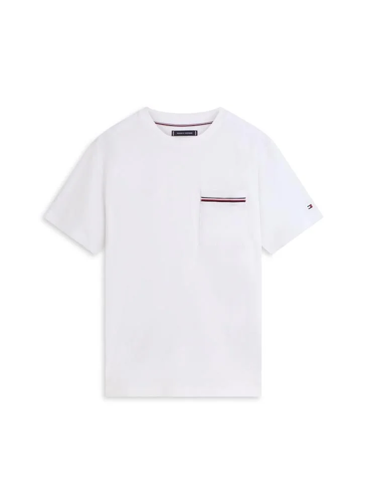 TOMMY HILFIGER  Global Stripe Pocket Pique Jersey T-Shirt for Men | Best Price UAE